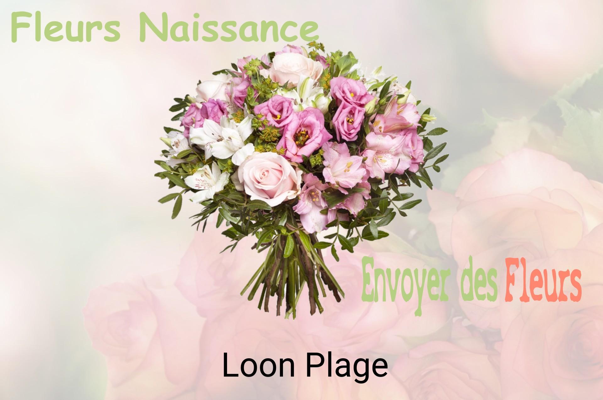 Bouquet de fleurs de naissance livré à Loon-Plage